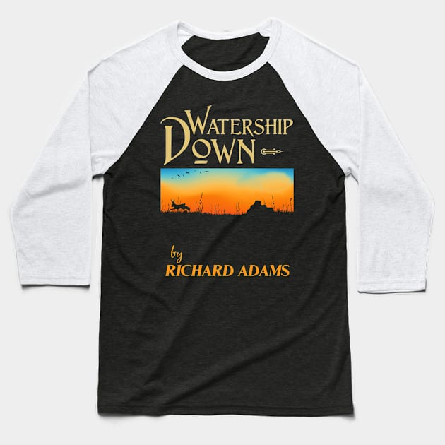 Watership Down cover concept Baseball T-Shirt by woodsman